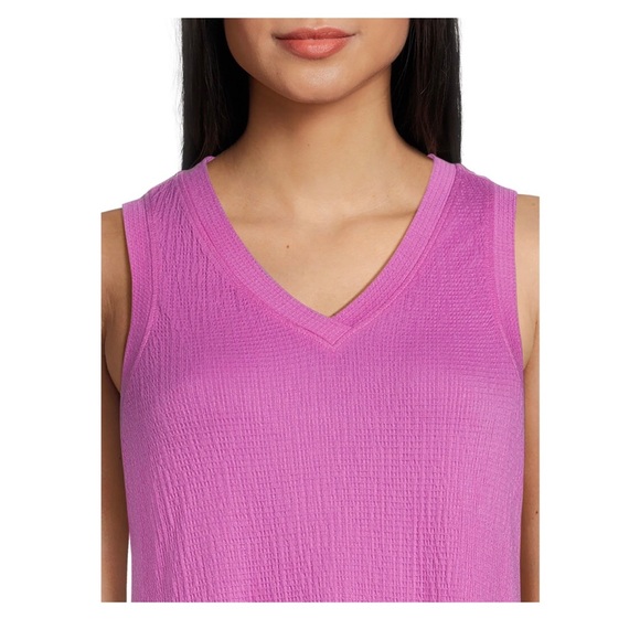 TIME and TRU Womens Sleeveless Semi Lose Top Size XL 16-18 Pink New - Picture 2 of 8